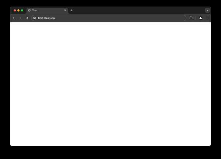 Screenshot of a React white screen crash